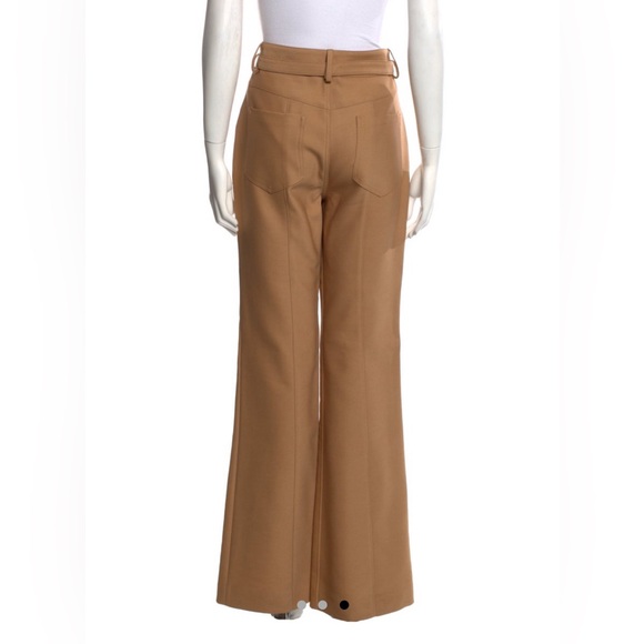 Proenza Schouler Camel-Colored High-Waisted Boot Cut Pants - US Size 8 - Picture 2 of 9